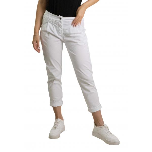 Chino con pence in cotone